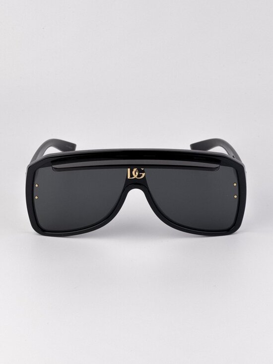 Dolce & Gabbana Women’s Sunglasses – Black Grey Shield (DG6205 501/87) main image 4